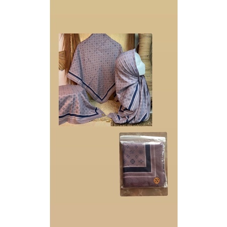 Jilbab Voal Motif Premium