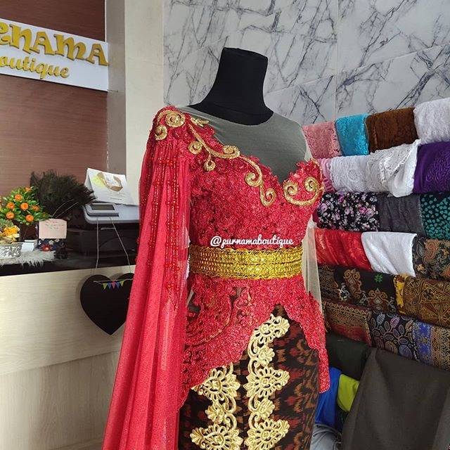 Jahit kebaya pengantin hanya desain