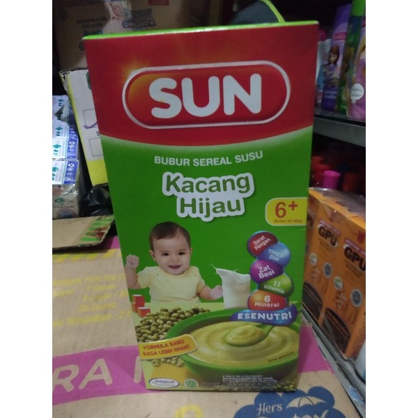 

Sun bubur sereal susu rasa kacang hijau 120gram