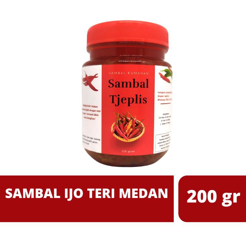 

Sambel Ijo Teri Medan/Sambal Hijau Teri Medan - Sambal Tjeplis