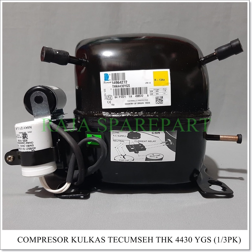 Compressor Kulkas &quot;TECUMSEH&quot; 1/3pk 4430YGS (Harga Sudah Termasuk Packing Kayu)