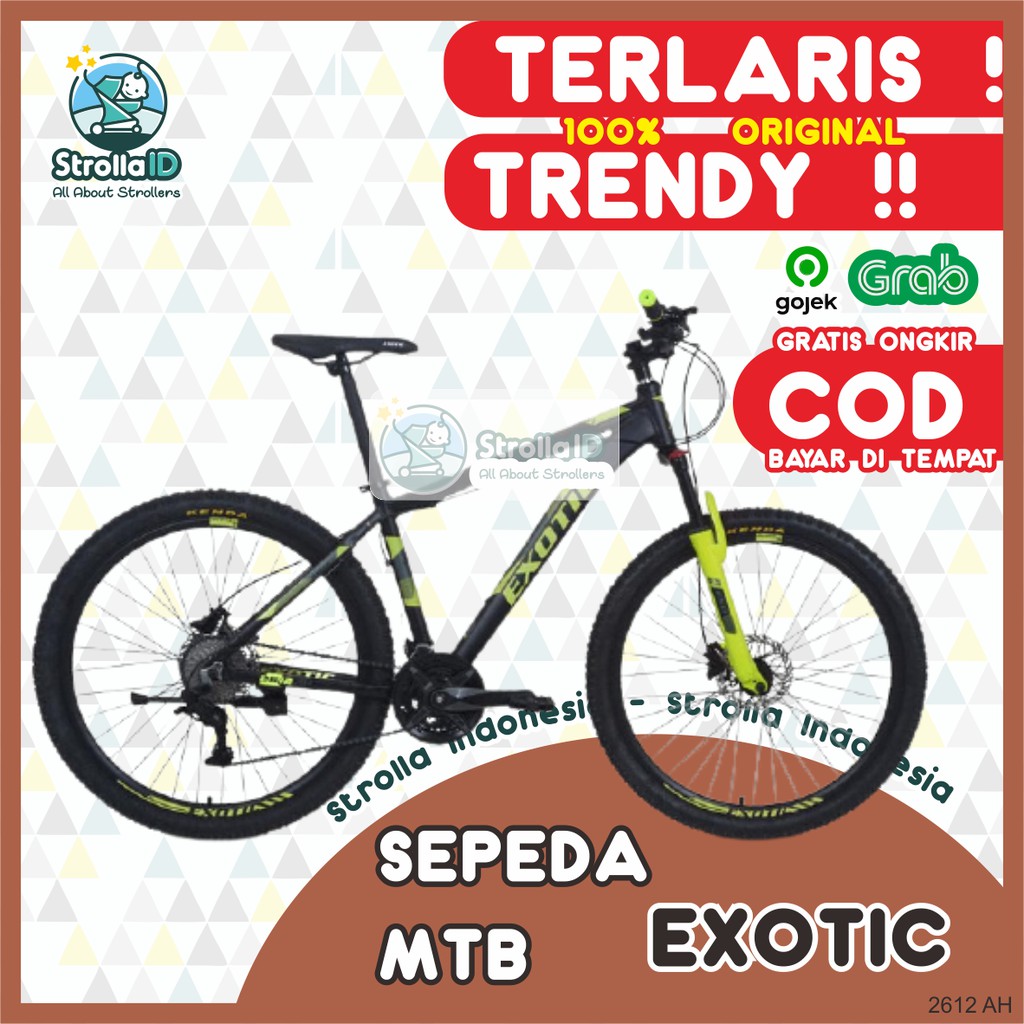 MTB 27,5" Exotic 2612 AH HD Sepeda Folding Bike Bmx 20 Sepeda Gunung Road Bike Sepeda  SNI ORIGINAL