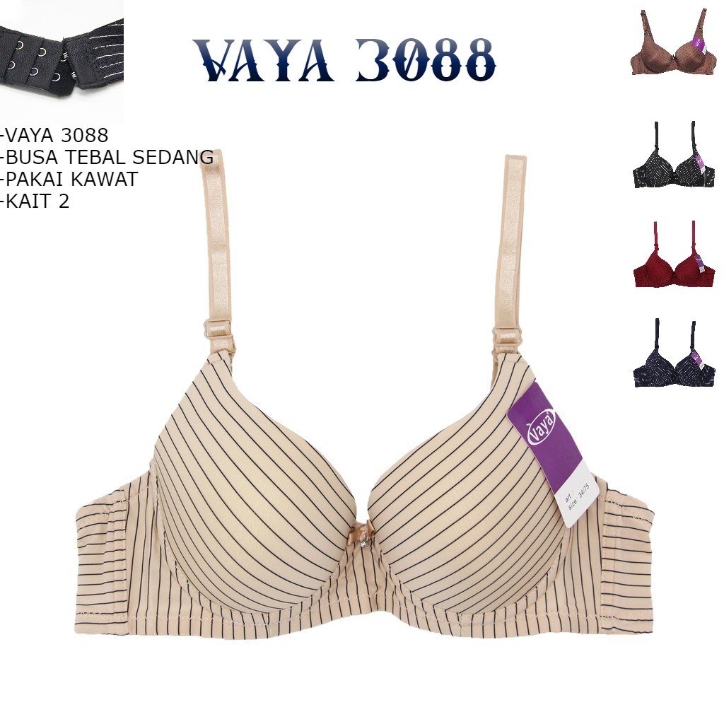 Push Up bra merek tally busa tebal pakai kawat kait 2 / size 34-36-38