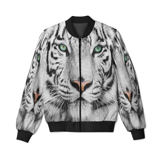 Jaket Bomber Tiger Harimau / Jacket White Tiger / Jaket Harimau Fullprint