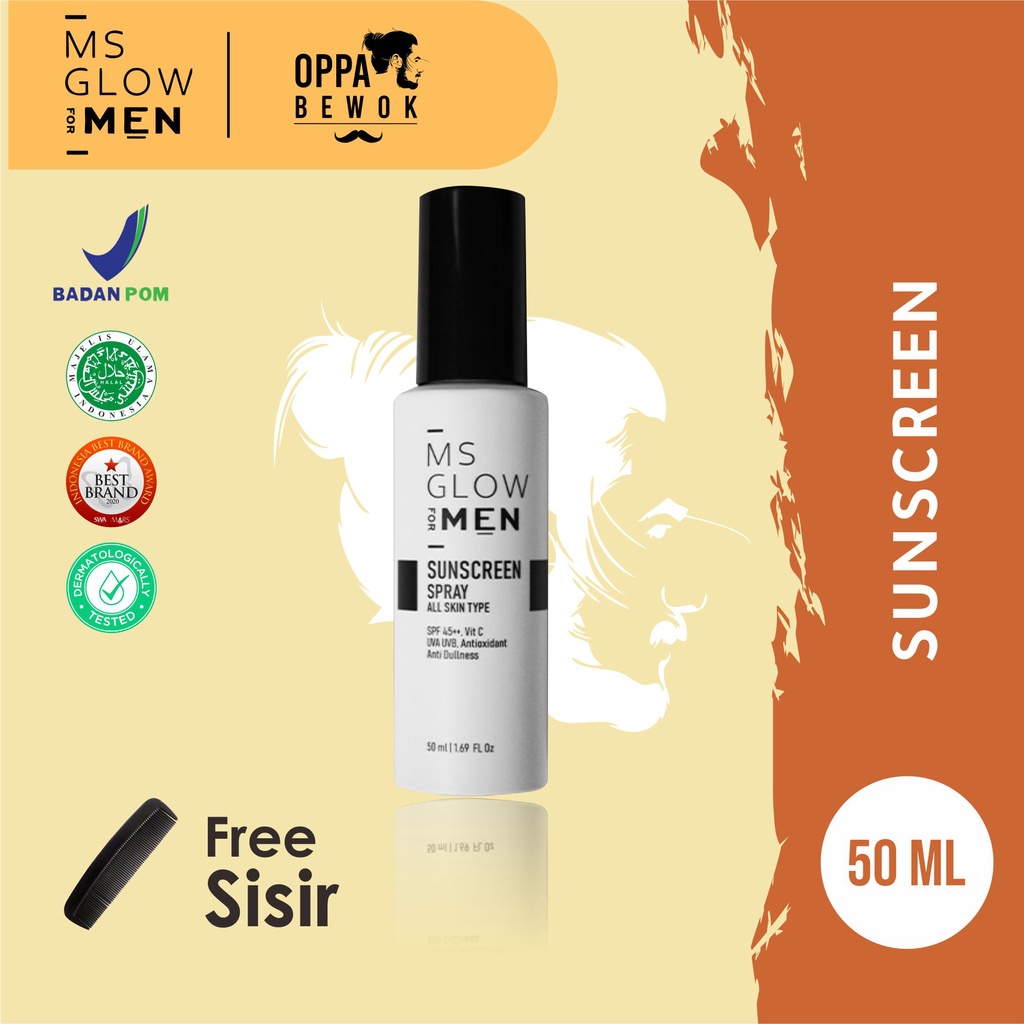 [ ORIGINAL BPOM ] MS GLOW MEN ENERGIZER FACIAL WASH SKINCARE PRIA GLOW UP