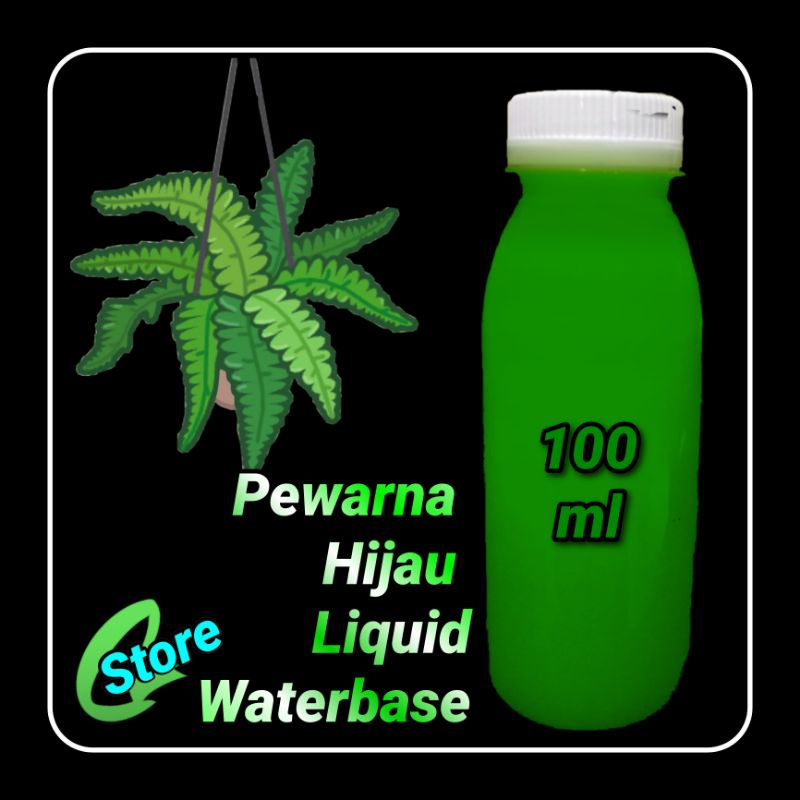 

Pewarna Hijau 100 Ml Liquid Cair Waterbase Larut Baik Dalam Air