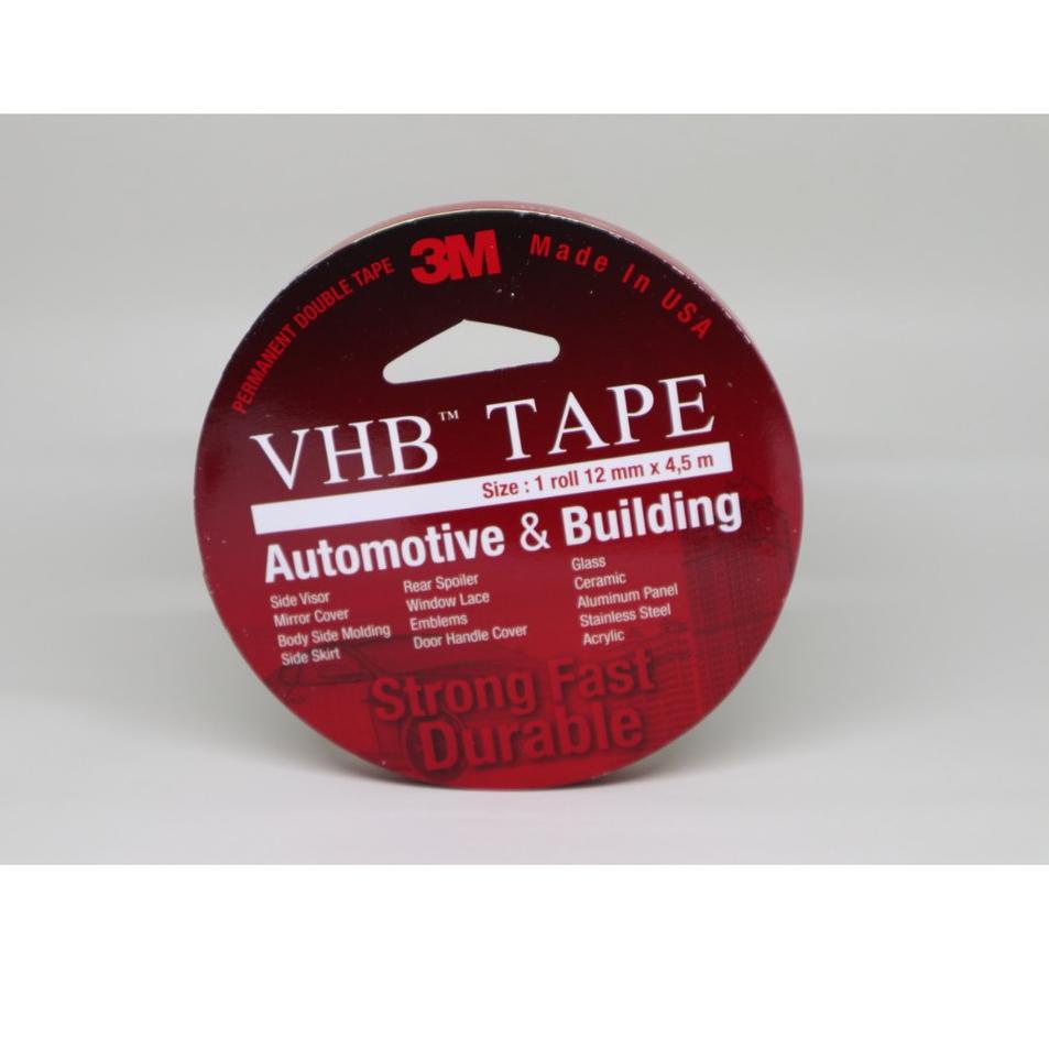 

Terjangkau Double Tape 3M VHB 12 mm x 4,5 m ORIGINAL / DOUBLE FOAM TAPE