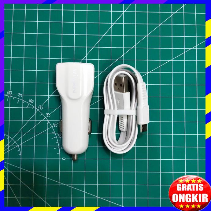 ACC HP SAVER VIVAN CC02S 2USB 3.1A SMART IC FAST CHARGING CHARGER MOBIL VIVAN