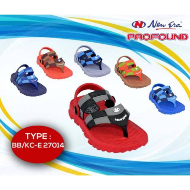 gos NEW ERA BB KC 27014 Sandal Japit Selop Anak Laki Laki Sendal Karet Tali Belakang Original