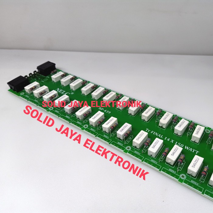 PCB FINAL TRANSISTOR 14 SET 2100W - 2800W MONO PCB CIRCUIT TR TRANSISTOR FINAL SANKEN TOSHIBA NELC