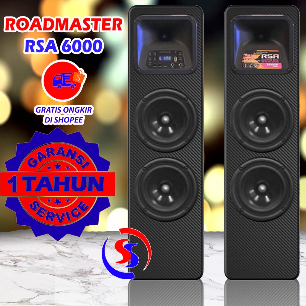 KHUSUS JATIM !!! SPEAKER BLUETOOTH KARAOKE ROADMASTER 6200 BX GARANSI RESMI KHUSUS JATIM