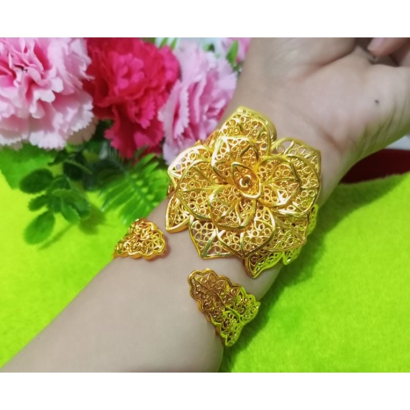 gelang Kendari lapis emas 24 k