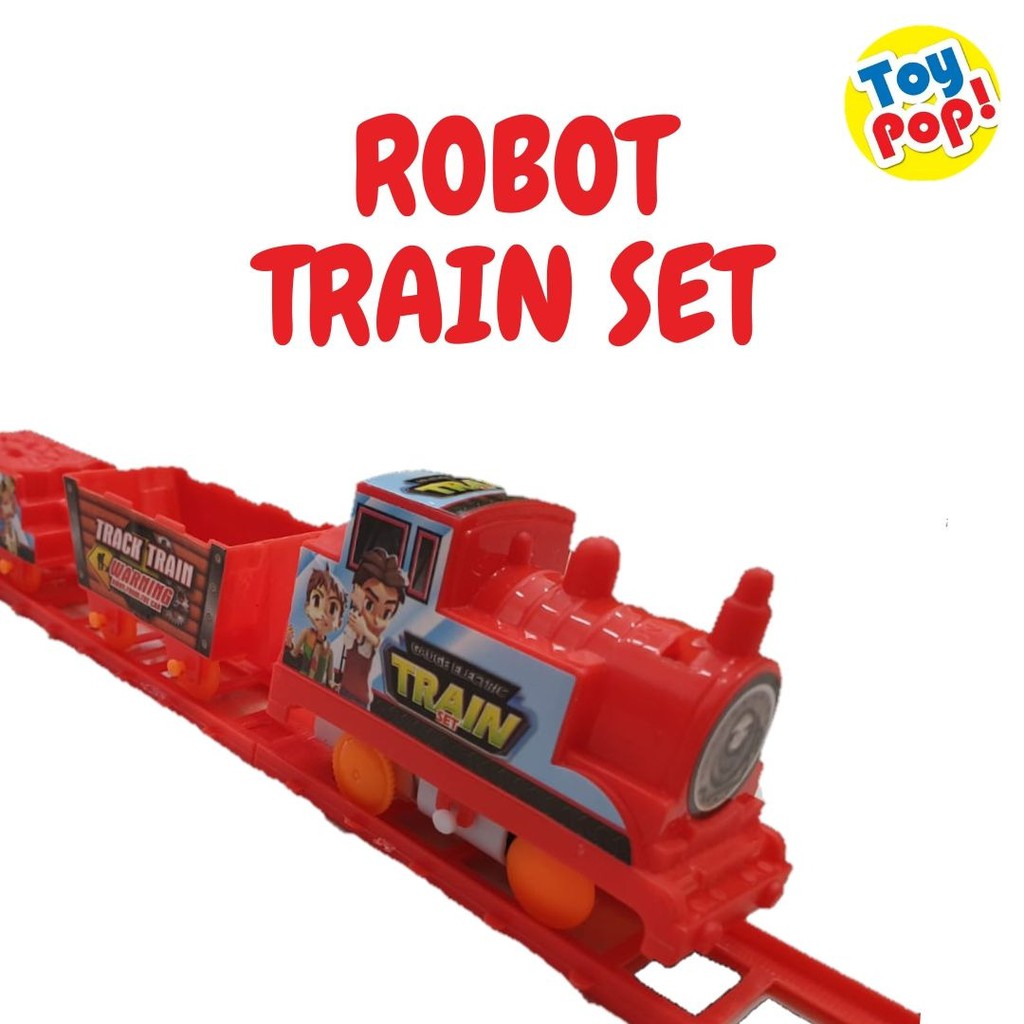 Jual Mainan Anak Mobil Mobilan Kereta Api Train Set Robot Panjang Rel