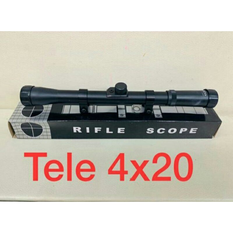 Telescope Rifle Scope 4x20 murah