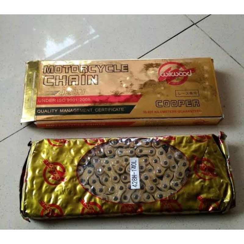 Rantai wilwood gold ketebalan 428H-140L