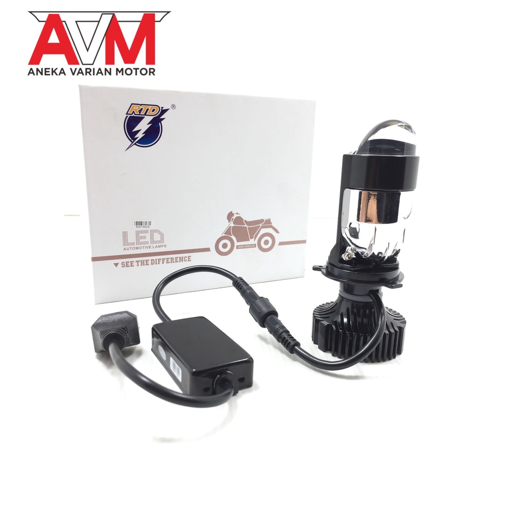 Lampu Depan Mini Projector H4 M01X RTD