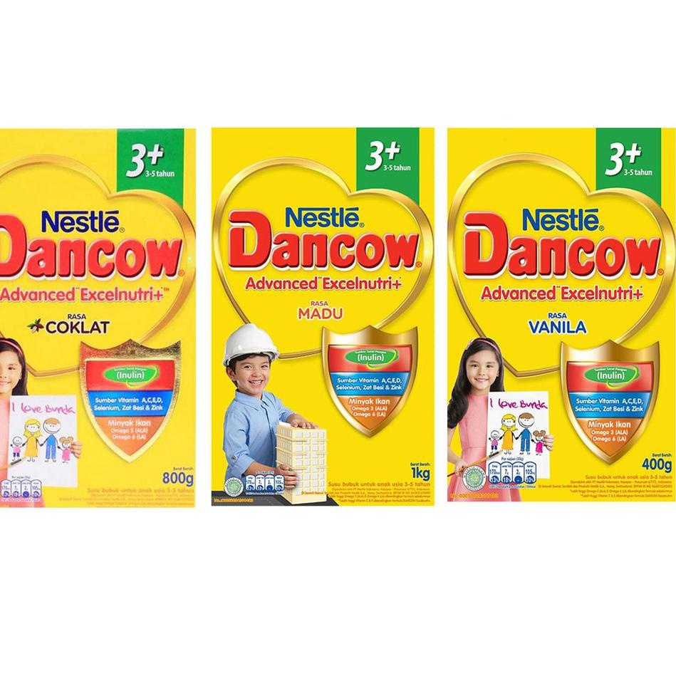 [PRODUK LJZPV] Susu Anak Dancow 3 Plus Madu / Vanila / Coklat 800 gram Susu Anak Dancow 3+ Madu Vani