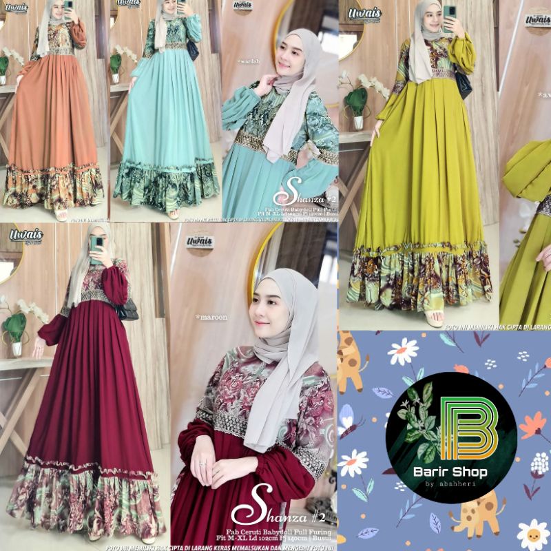 [Ready Stok] Eliza + Shanza 2 3 4 5 6 7 + Sabita+ Zenda+  marlena + Mareta Jumbo ori uwais dres ceru