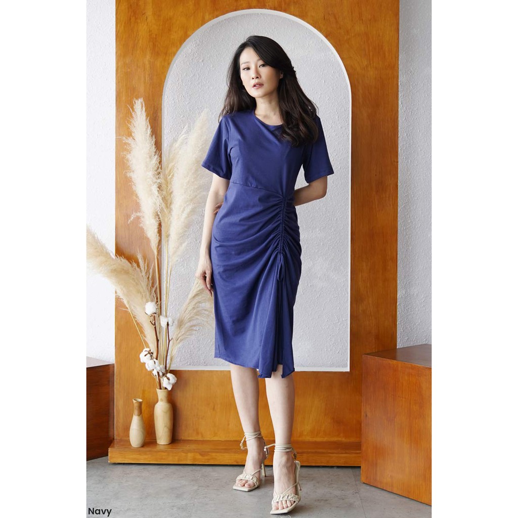 Dress Serut Ayako Casual Dress Wanita