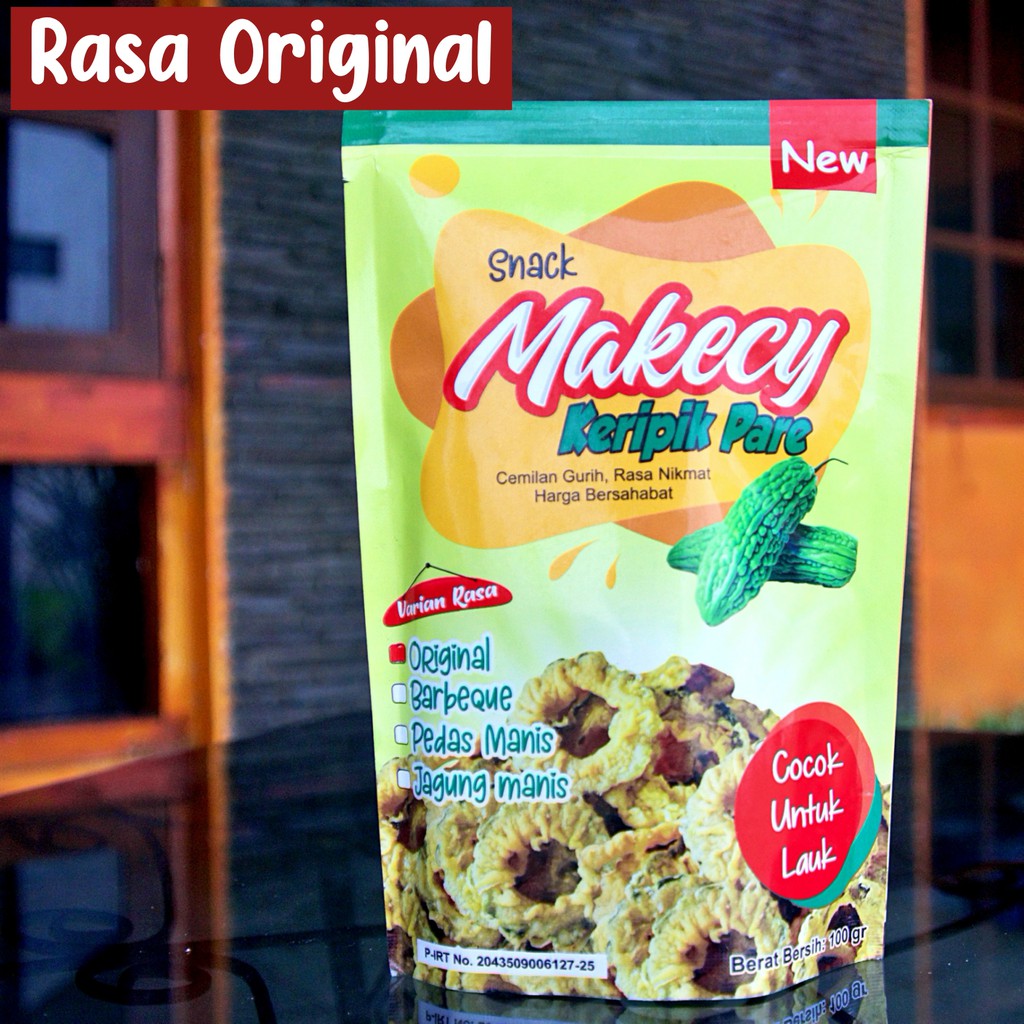 Jual Keripik Pare Makecy Rasa Original Kriuk Renyah Anti Pahit Tanpa