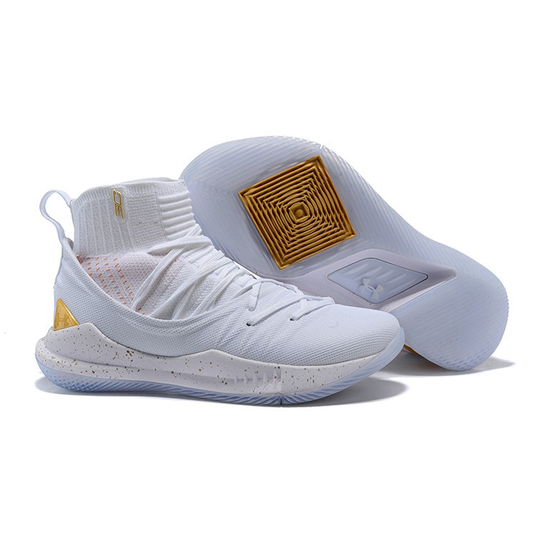 Tops White Gold Basketball Shoes 