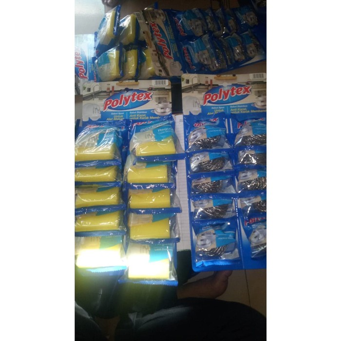 Sabut Spon Polytex / Spon Cuci Piring Polytex / Spon Cuci Piring Sabut / Sabut Spon Regular