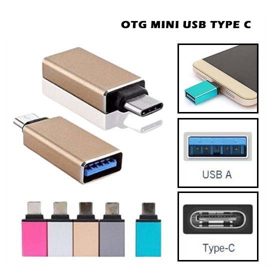 OTG USB type C tipe-c connector to Normal USB port Xiaomi samsung oppo