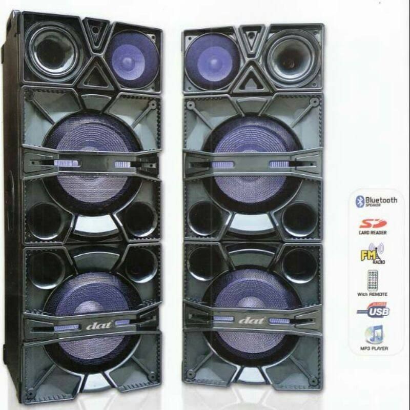 ACTIVE PASSIVE SPEAKER SPIKER AKTIF AKTIP PASIF PASIP DAT DX122 DX 122 12 INCH " 12" X 2 BUAH SEPASA