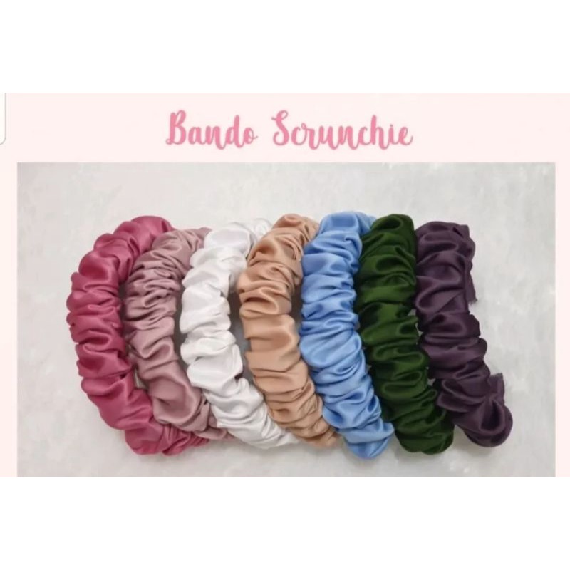 Bandana Kerut ScrunchieccAla Korea HA134