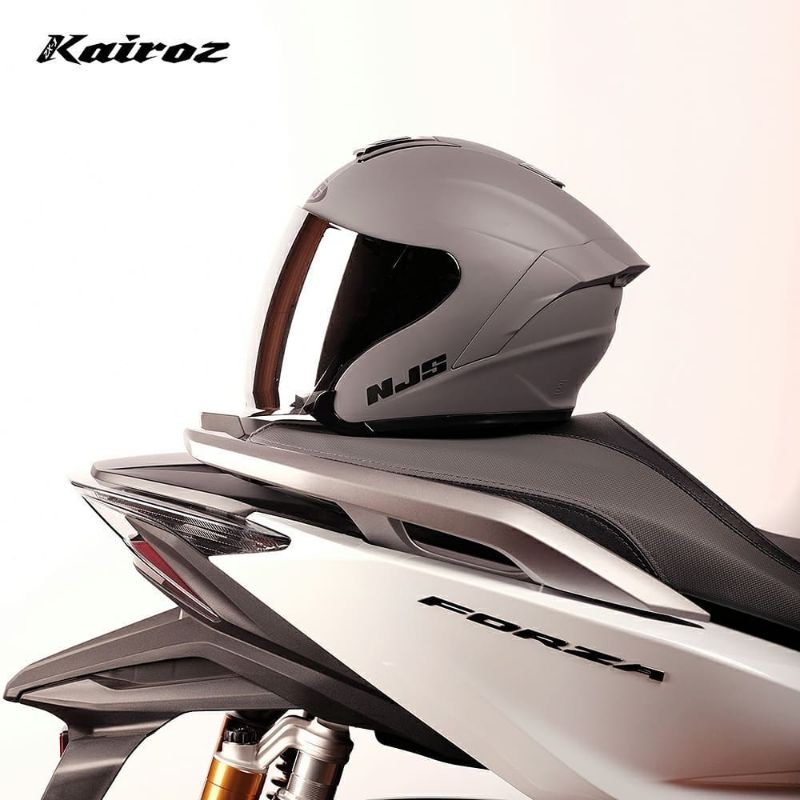 [Ready stock] Helm NJS kairoz grey doff | size S-XL-1