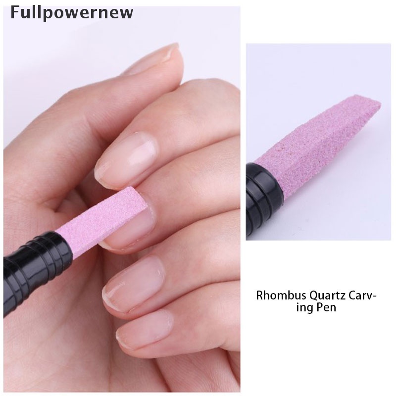 [FULL] 1Pcs Nail Art Quartz Scrubs Stone Cuticle Remover Stick Pen Manicure Tools