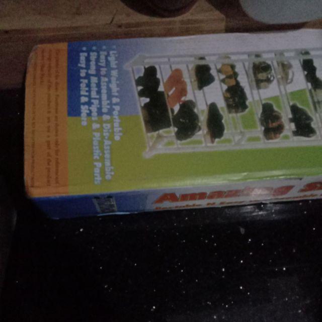 Rak Piring Stainless Minimalis Peralatan Dapur 2 Tingkat