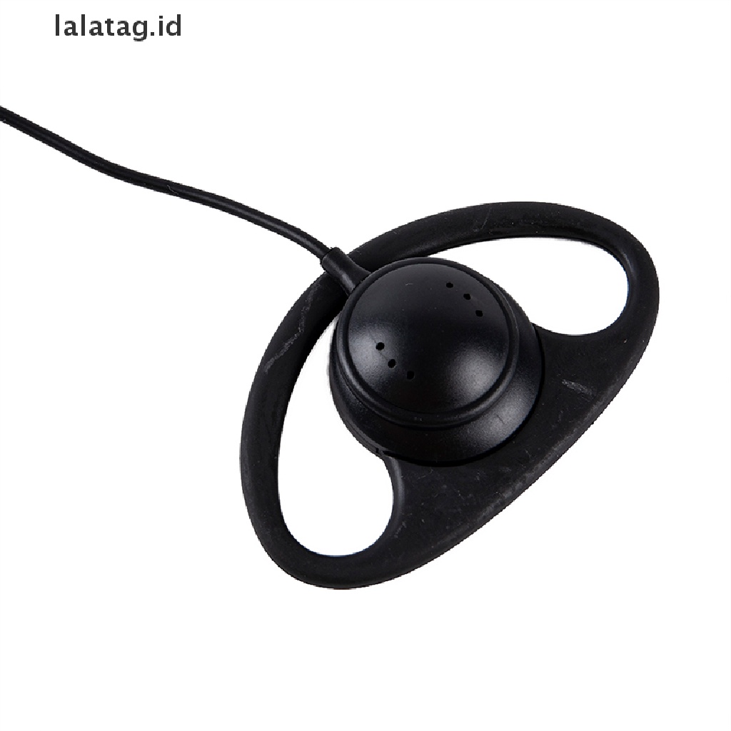 (Flyag) Headset Earpiece PTT 2Pin Bentuk D Dengan Mic Untuk Walkie Talkie UV-5R BF (ID)