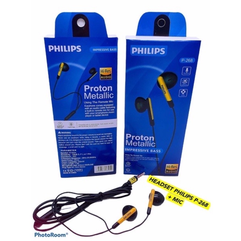 SEN - HF Headset Realme &amp; Philips QP-268 Proton Metallic