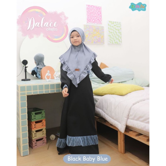 DALACE DRESS BY ZIZAZU GAMIS ANAK POLOS GAMIS ANAK MEWAH