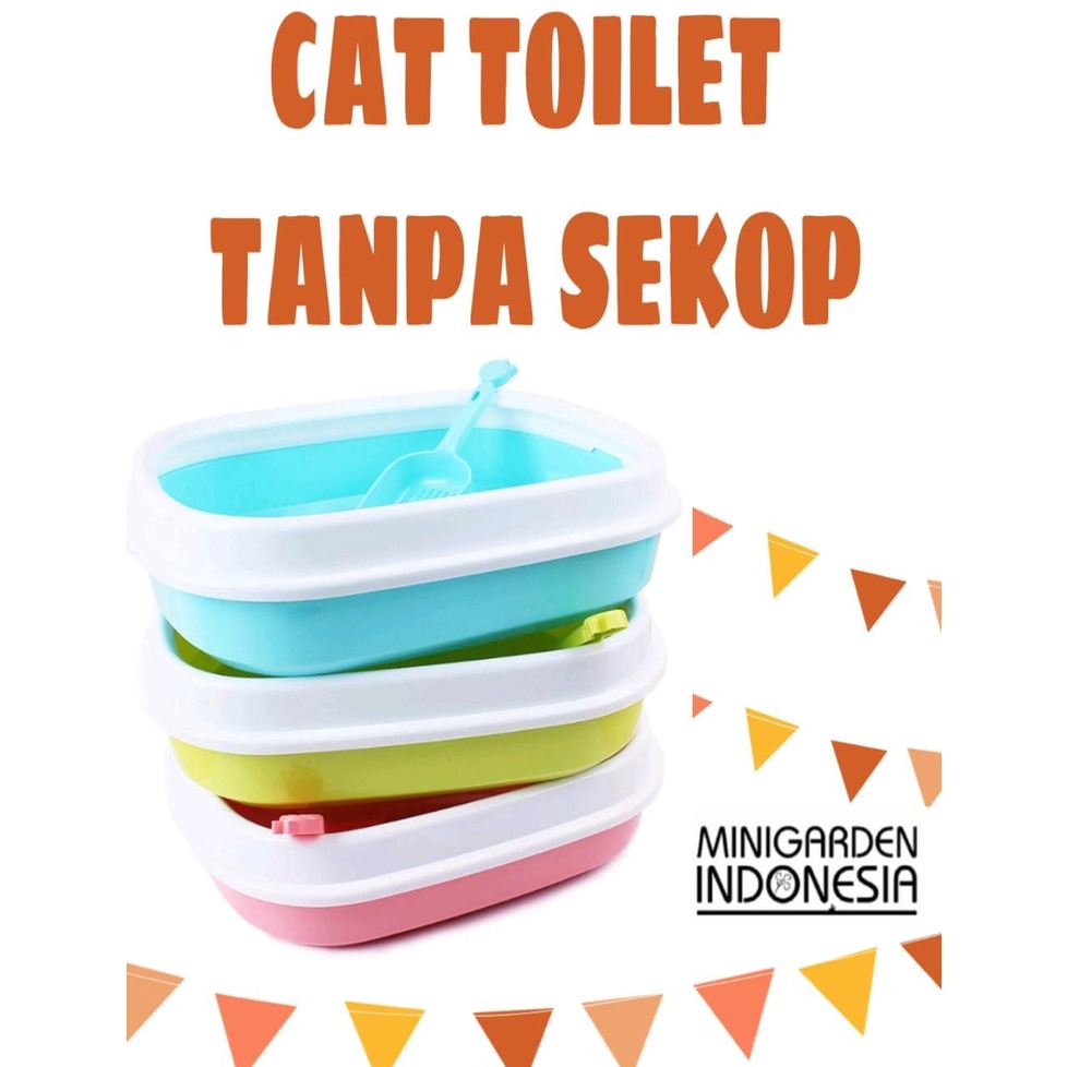 PLASTIC CAT TOILET TP 052 TEMPAT BAK PASIR KUCING POOP LITTER BOX SAND