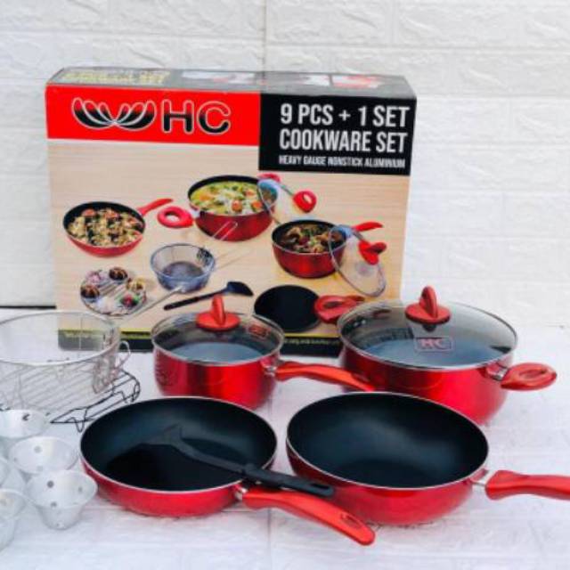 Hc cookware 9 pcs