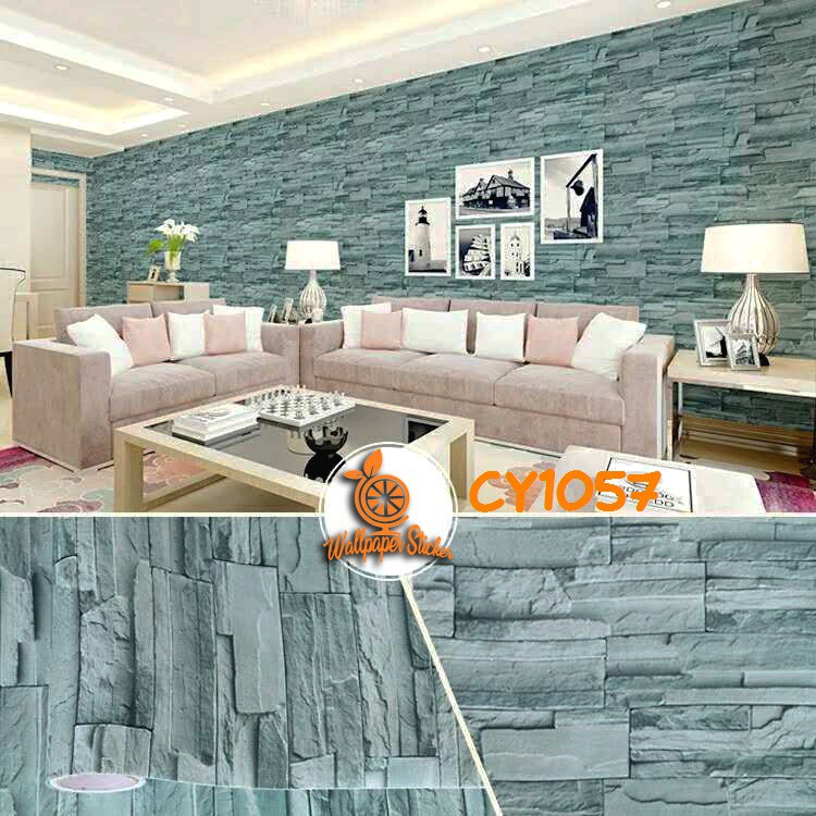 Wallstiker kamar tidur Dekorasi dinding Wallstiker Aestetic Wallpaper dinding 45cm x 9m Hiasan CY1082