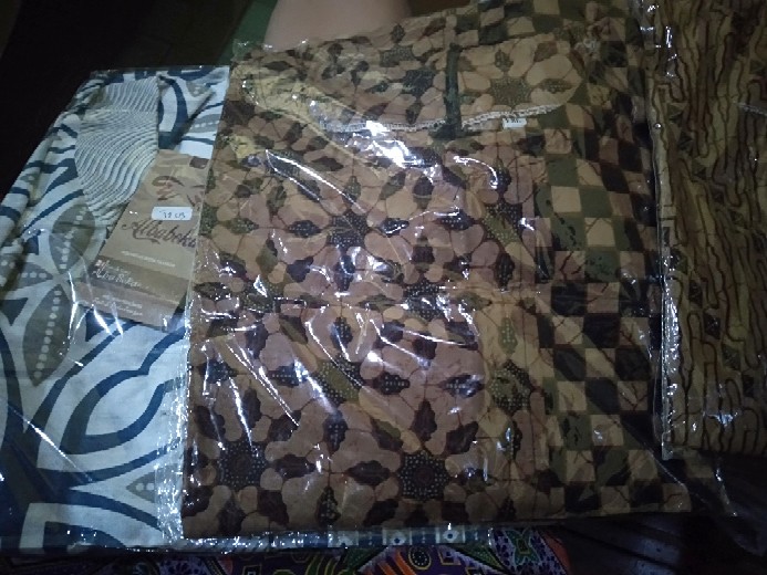 M-l-xl-xxl Batik Tunik Wanita Asj Sa Hrb026 Kenongo Pekalongan Sogan Tulis