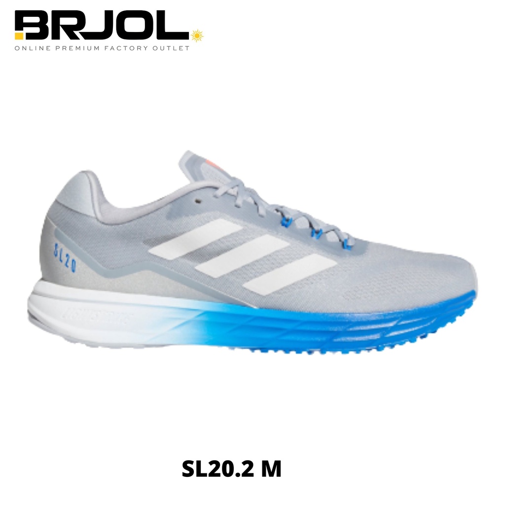 SEPATU RUNNING  LARI PRIA ORIGINAL ADIDAS SL20.2 M FW2192 GREY BLUE ICE
