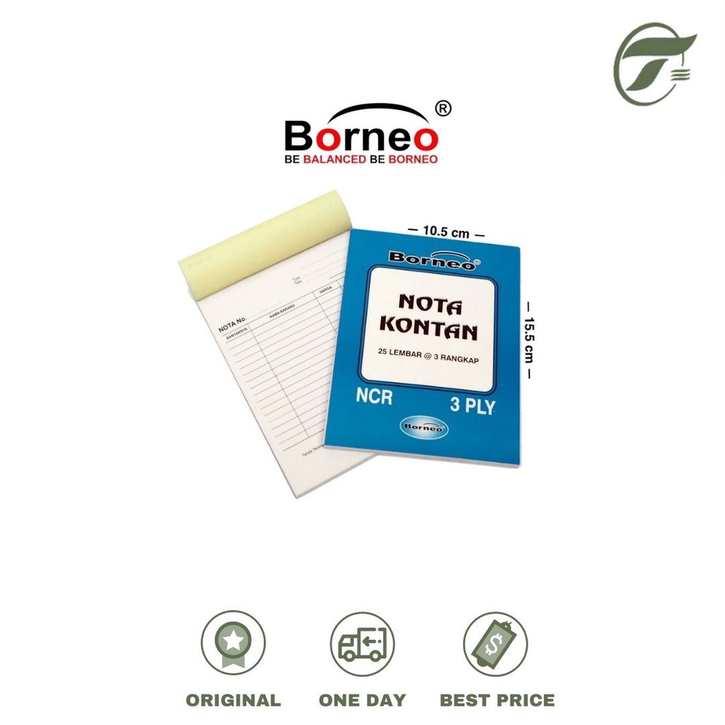 

NOTA KONTAN NCR 25 LEMBAR @3PLY BESAR BORNEO