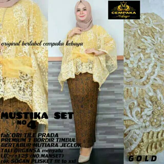 Baju pesta berkat ibu hamil.1 set kebaya hamil.kebaya brokat jumbo xl xxl xxxl