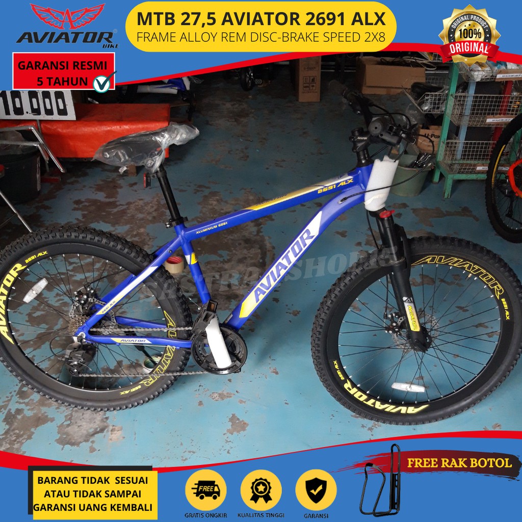 Sepeda Speda Sepedah Gunung Mtb Olahraga Anak Remaja Dewasa 27,5 Aviator 2691 ALX VT Murah