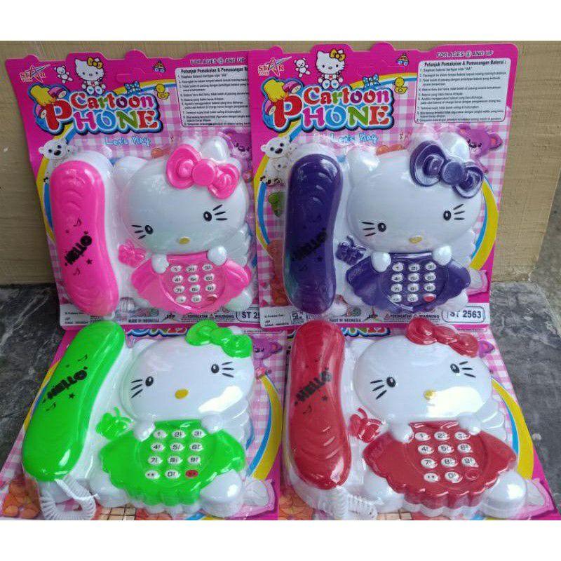 Mainan Edukasi Anak Telepon Hello Kitty