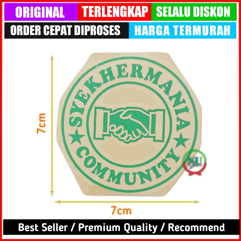 

STIKER SYEKHER MANIA / STIKER CUTTING SYEKHERMANIA MURAH BERKUALITAS /STIKER SYEKHERMANIA