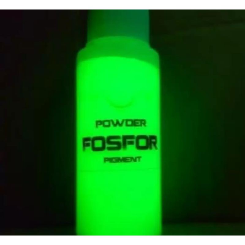 serbuk fosfor / pospor glow in the dark hijau 10gram