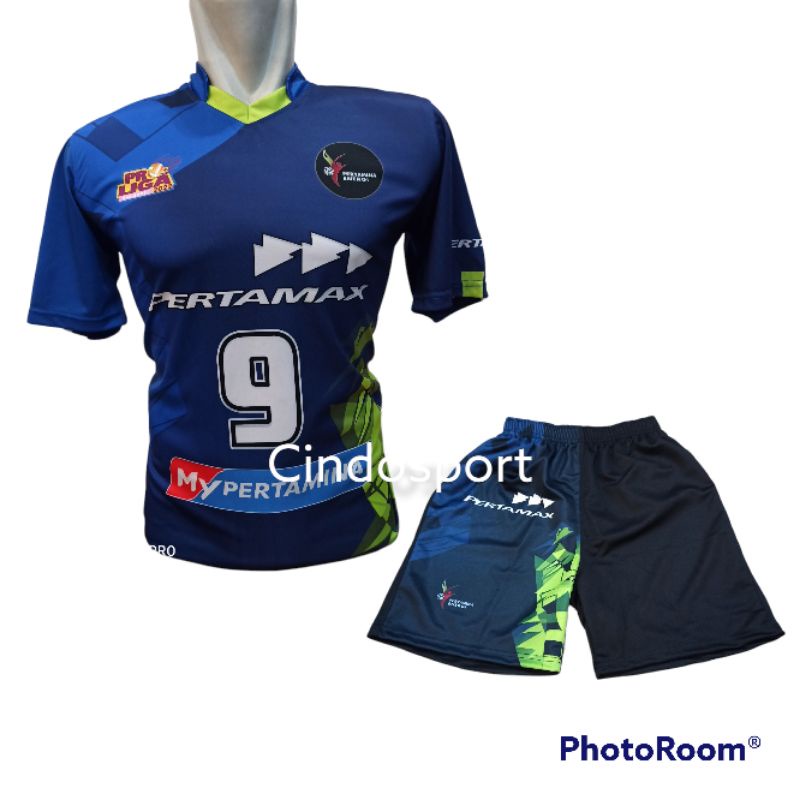 0(BISA COD)stelan PRTMX BIRU Jersey volly Proliga  / baju Proliga 2022 full printing berkualitas
