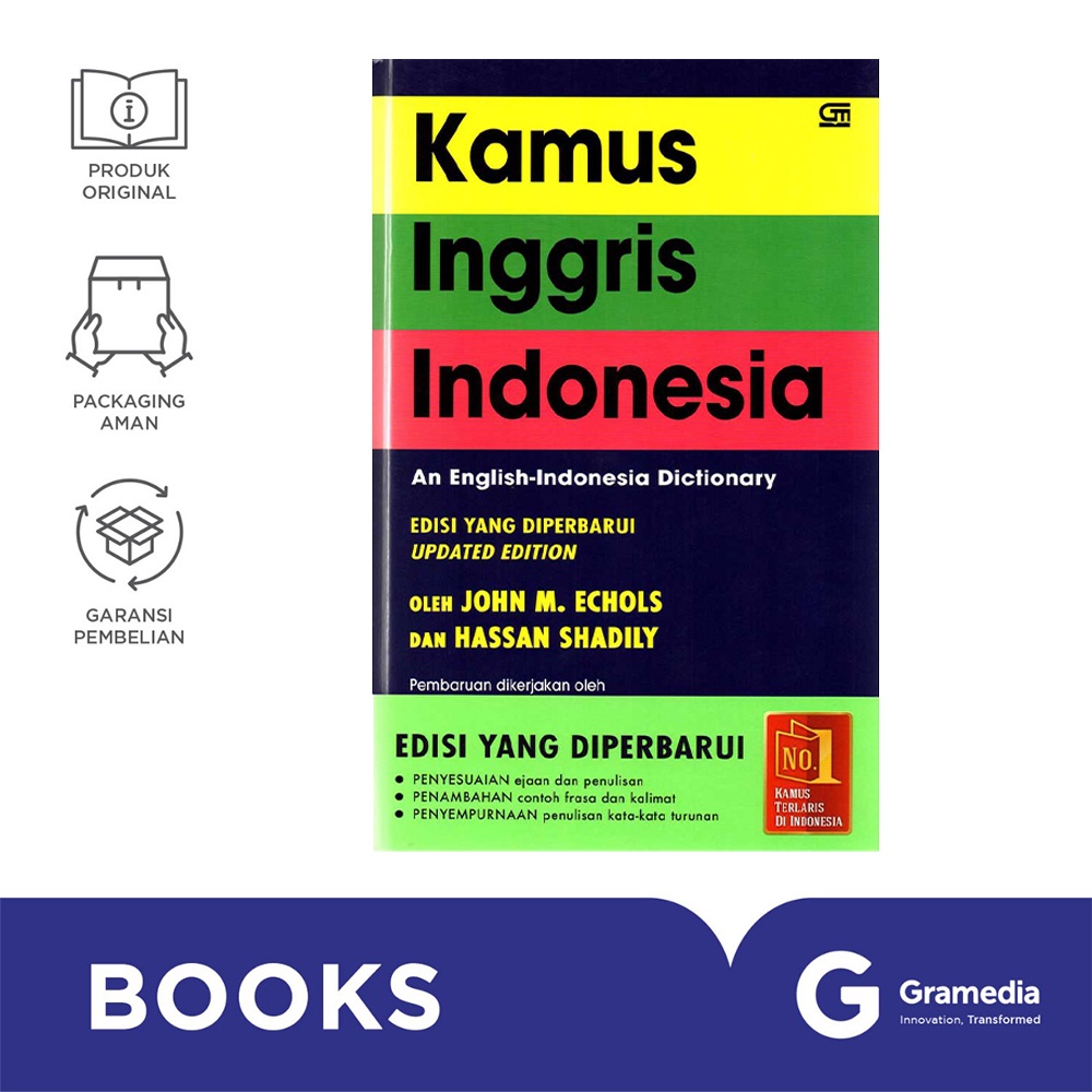 Kamus Inggris - Indonesia Edisi yang Diperbarui (Hard Cover)