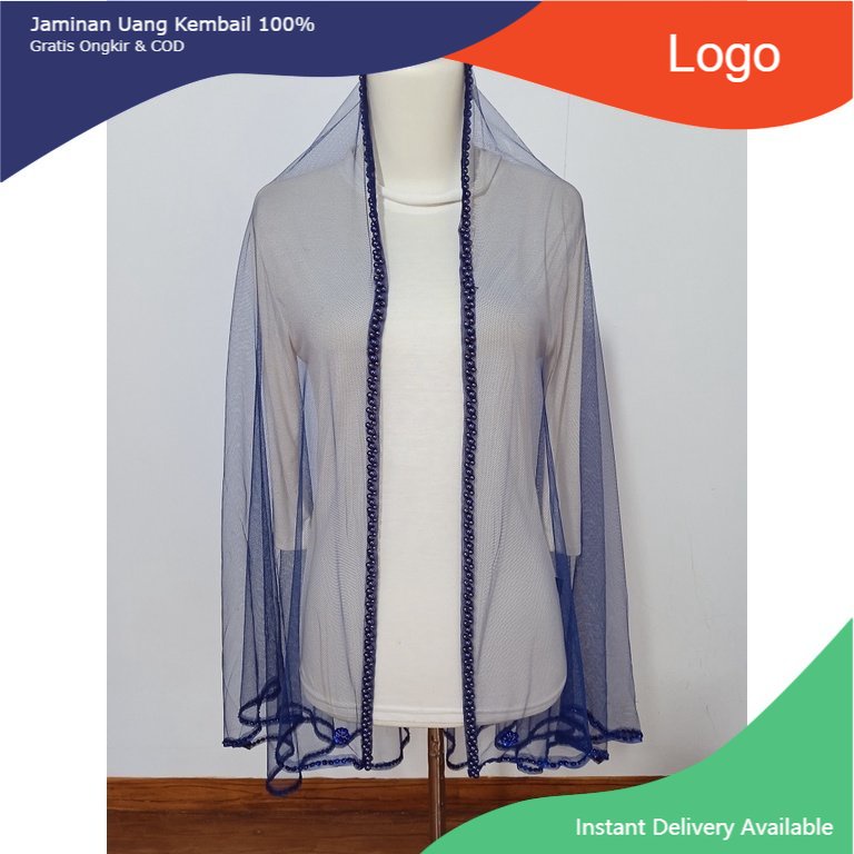 Slayer pengantin IBU BESAN NAVY / hijab pengantin / veil pengantin / veil pengantin hijab / selendan