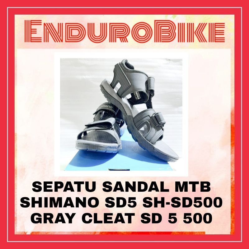 SEPATU SANDAL MTB SHIMANO SD5 SH-SD500 GRAY CLEAT SD 5 500 ENDUROBIKE